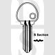 Ingersoll Compatible Orion IGL14 S Section Cylinder Key Blanks Silca ING5 JMA ING-S HD IG3 ERREBI ING3 Pack of 10