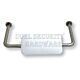 Bary BR1 Grade 304 32mm Diameter Backrest Complete With Cushion Satin Stainless Steel