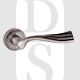 Old English OE110DS Richmond Lever Door Handle On Round Rose Distressed Silver