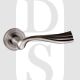 Old English OE110MBN Richmond Lever Door Handle On Round Rose Matt Gun Metal