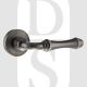 Old English OE127MBN Durham Lever Door Handle On Round Rose Matt Gun Metal