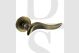 Old English OE144MAB Oxford Lever Door Handle On Round Rose Matt Antique Brass