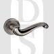Old English OE177DS Colchester Lever Door Handle On Round Rose Distressed Silver
