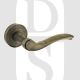 Old English OE178MAB Warwick Lever Door Handle On Round Rose Matt Antique Brass