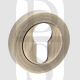 Old English OEESCEMAB Euro Profile Cylinder Escutcheon on Round Rose Matt Antique Brass