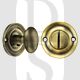 Old English OEOWCAB WC Bathroom 5mm Spindle Oval Thumbturn & Release Set Antique Brass