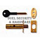 Yale PM444 Door Security Bolt with Key Two Bolts-One Key Pack White