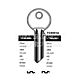 YAL20L Copy Cylinder Key Blanks (10)