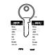 UN10L Cylinder Key Blank (10)