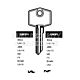 UN21L Cylinder Key Blanks (10)