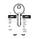 UN35 Cylinder Key Blanks (10)