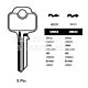 UN42 Cylinder Key Blanks (10)
