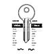 UNL5L Cylinder Key Blanks (10)