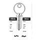 UNL50L Cylinder Key Blanks (10)