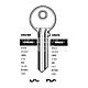 UNL6L Cylinder Key Blanks (10)
