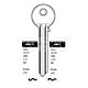 UNL7 Cylinder Key Blanks (10)
