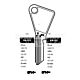 VA122 C ylinder Key Blanks (10)