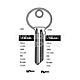 YAL14L Copy Cylinder Key Blanks (10)