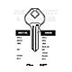Master Copy Orion HD 1092D Cylinder Key Blanks Silca MS6 JMA MAS-3D Errebi M12 Pack of 10