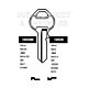 Master Copy Orion HD 1092N Cylinder Key Blanks Silca MS6 JMA MAS-3D Errebi M10 Pack of 10
