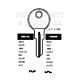 Hudson Copy Orion HD11L Cylinder Key Blanks Silca HD1R JMA HUD-1D HD HD1R Errebi HU1 Pack of 10