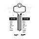 Best Copy Orion A1114C Cylinder Key Blanks Silca BES3 JMA BES-2D HD A114C Errebi BES2 Pack of 10