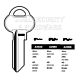 Assa Copy Orion A29BK Cylinder Key Blanks Silca ASS21 JMA AS-BK5 HD AS-BK5 Errebi AA8 Pack of 10