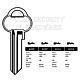 Assa Copy Orion A31KE Cylinder Key Blanks Silca ASS76R JMA AS-KE5 HD ASS76R Errebi AA60 Pack of 10