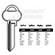 Assa Copy Orion A34L Cylinder Key Blanks Silca ASS32R JMA AS-L7 HD ASS32R Errebi AA20R Pack of 10