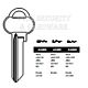 Assa Copy Orion A34RH Cylinder Key Blanks Silca ASS136R JMA AS-RH7 Errebi AA130R Pack of 10