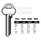 Assa Copy Orion A35DL Cylinder Key Blanks Silca ASS28 JMA AS-DL7 HD AS-DL7 Errebi AA37 Pack of 10