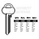 Assa Copy Orion A35SS Cylinder Key Blanks Silca ASS39R JMA AS-SS7 HD AS-SS7 Errebi AA54 Pack of 10