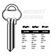 Assa Copy Orion A37KD Cylinder Key Blanks Silca ASS55 JMA AS-KD7 Errebi AA66 Pack of 10