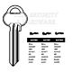 Assa Copy Orion A37KG Cylinder Key Blanks Silca ASS55R JMA AS-KG7 HD ASS55R Errebi AA66R Pack of 10