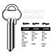 Assa Copy Orion A37PB Cylinder Key Blanks Silca ASS102R JMA AS-PB7 HD ASS102R Errebi AA84R Pack of 10