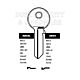 Abus Copy Orion ABS4L Cylinder Key Blanks Silca AB14R JMA ABU-4D HD 104AR Errebi AU14R Pack of 10
