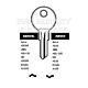 Abus Copy Orion ABS54L Cylinder Key Blanks Silca AB39R JMA ABU-30 HD AB39R Errebi AU56R Pack of 10