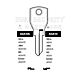 AGA Copy Orion AGA10L Cylinder Key Blanks Silca AGA1R JMA AGA-5D HD AGA1R Errebi AGA1R Pack of 10