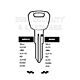 Alpha Copy Orion APH1L Cylinder Key Blanks Silca ALP4R JMA ALP-1D HD ALP4R Errebi AH4R Pack of 10