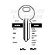 Assa Copy Orion ASA6 Cylinder Key Blanks Silca ASS63 JMA AS-23D HD ASS63 Errebi AA68 Pack of 10