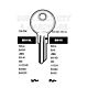 Basco Copy Orion BS15L Cylinder Key Blanks Silca BA5R JMA BS-4I HD U122AR Errebi BAS2R Pack of 10