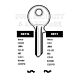 CES Copy Orion CE11L Cylinder Key Blanks Silca CE4R JMA CE-2I HD CS11 Errebi CE5PS Pack of 10