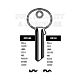 CES Copy Orion CE14 Cylinder Key Blanks Silca CE2 JMA CE-5D HD 62US Errebi CE5D Pack of 10