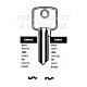 Chavo Copy Orion CHA1L Cylinder Key Blanks Silca CHV1R JMA CHA-2 HD CHV1R Pack of 10