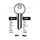 Century Copy Orion CNT11 Cylinder Key Blanks Silca CEN2 JMA CENT-2D HD CT1 Errebi CN5PD Pack of 10