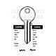 Cisa Copy Orion CSA45 Cylinder Key Blanks Silca CS38 JMA CI-15D HD CS38 Errebi C16 Pack of 10