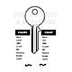CSA5P Cylinder Key Blanks (10)