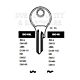 DO10 Cylinder Key Blanks (10)