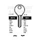 DO11 Cylinder Key Blanks (10)