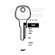 GHE Copy GH3 Cylinder Key Blanks